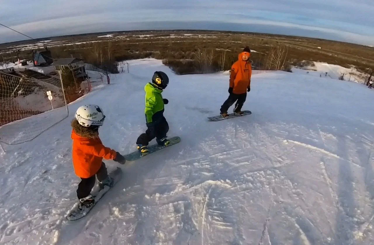 Обучение горным лыжам Кулига Тюмень - индивидуальное занятие